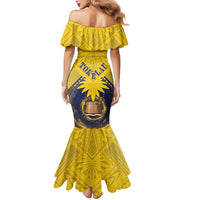Tokelau Tokehega Day Family Matching Mermaid Dress and Hawaiian Shirt National Badge Special Style LT05 - Polynesian Pride