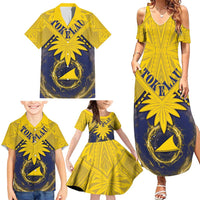 Tokelau Tokehega Day Family Matching Summer Maxi Dress and Hawaiian Shirt National Badge Special Style LT05 - Polynesian Pride
