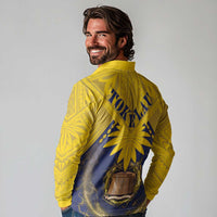 Tokelau Tokehega Day Long Sleeve Polo Shirt National Badge Special Style - Polynesian Pride