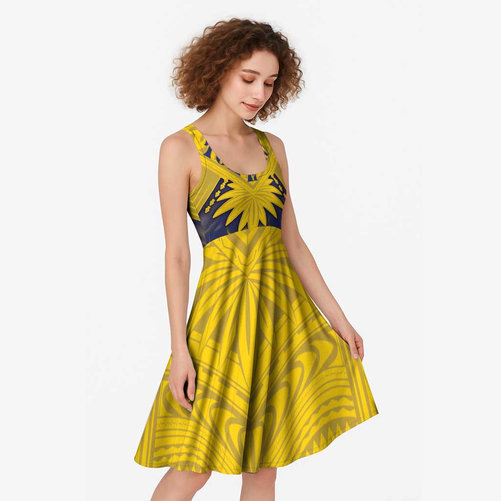 Tokelau Tokehega Day Midi Dress National Badge Special Style - Polynesian Pride