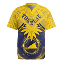 Tokelau Tokehega Day Rugby Jersey National Badge Special Style LT05 Yellow - Polynesian Pride