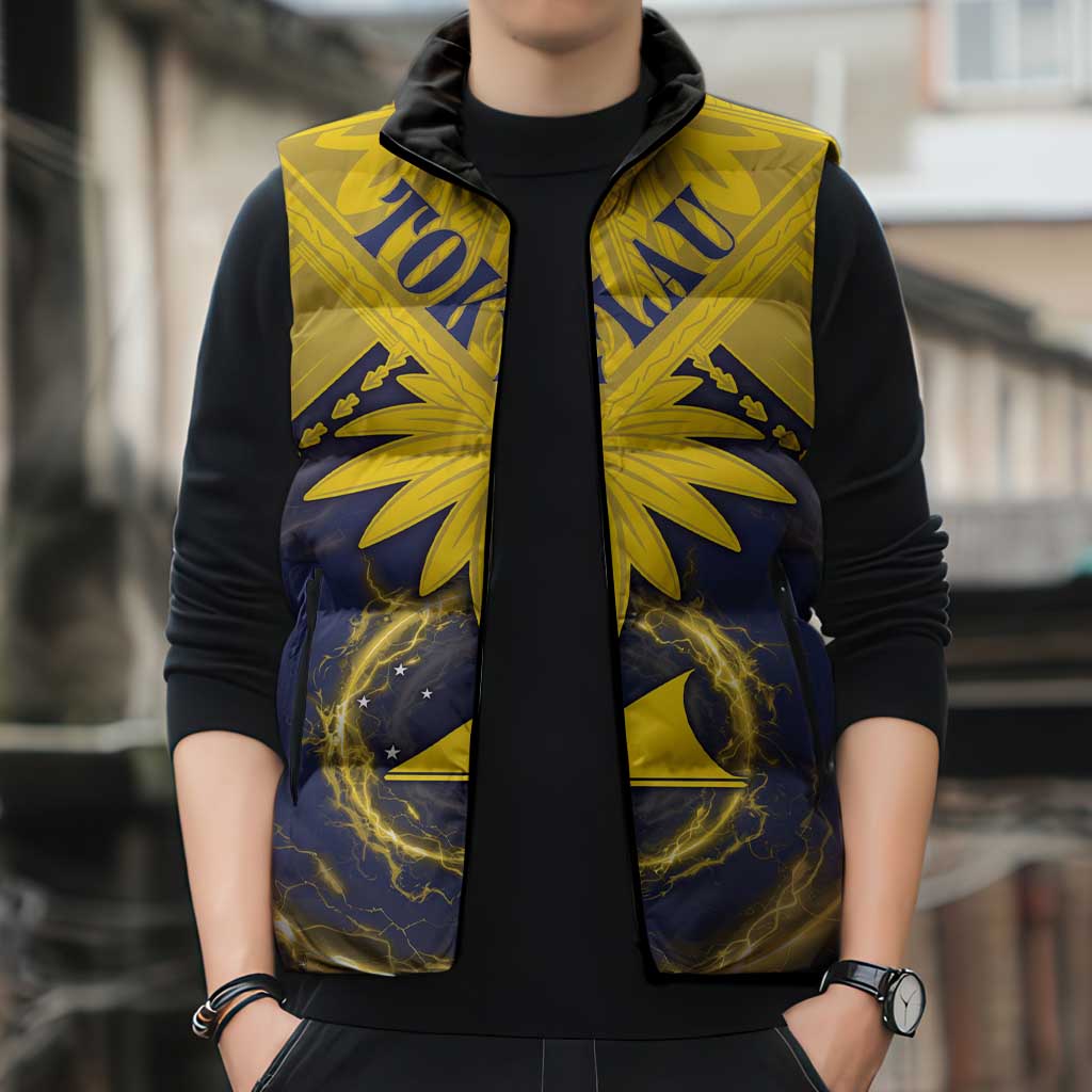 Tokelau Tokehega Day Sleeveless Puffer Jacket National Badge Special Style - Polynesian Pride