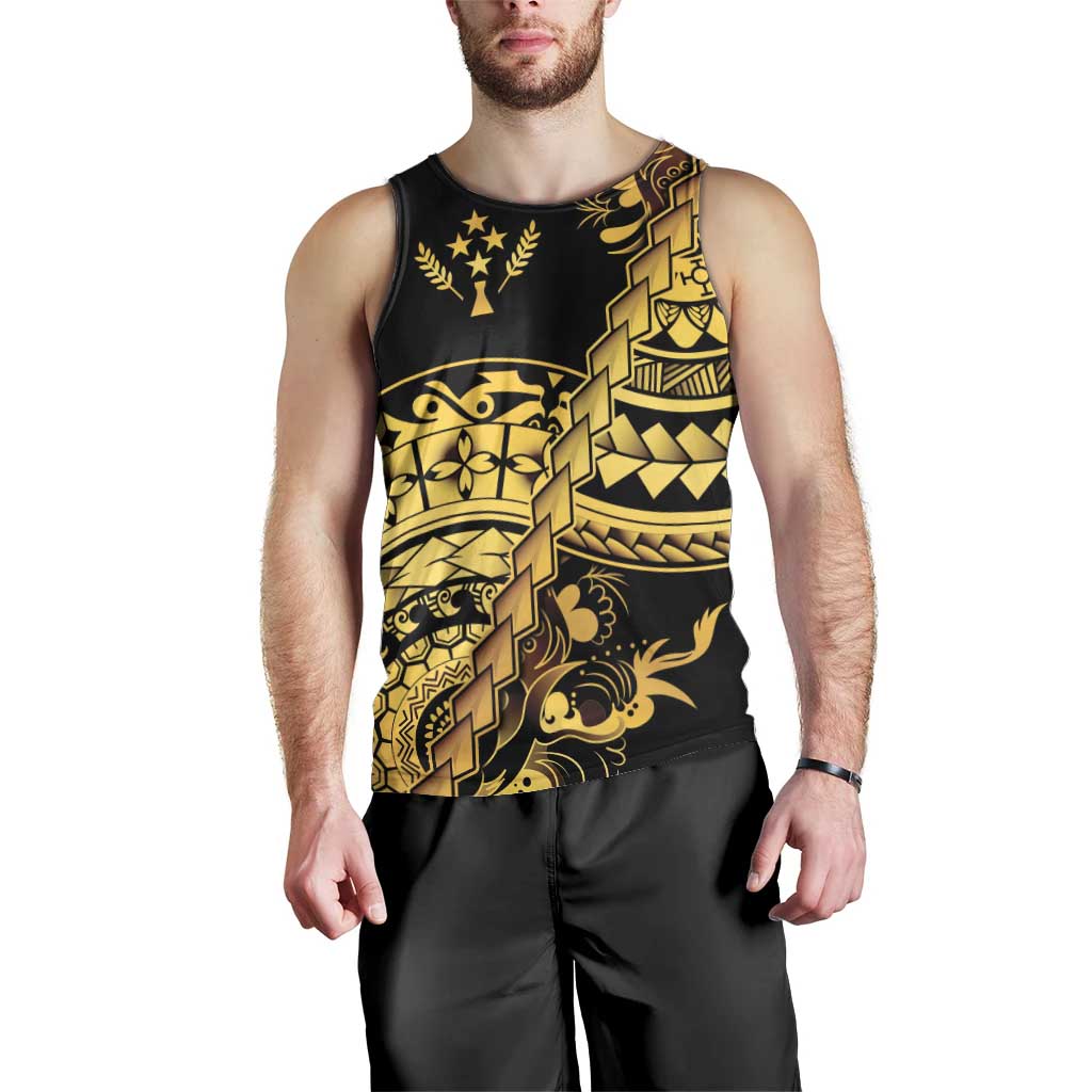 Kosrae Liberation Day Men Tank Top Polynesian Floral Tattoo - Polynesian Pride