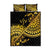 Kosrae Liberation Day Quilt Bed Set Polynesian Floral Tattoo - Polynesian Pride