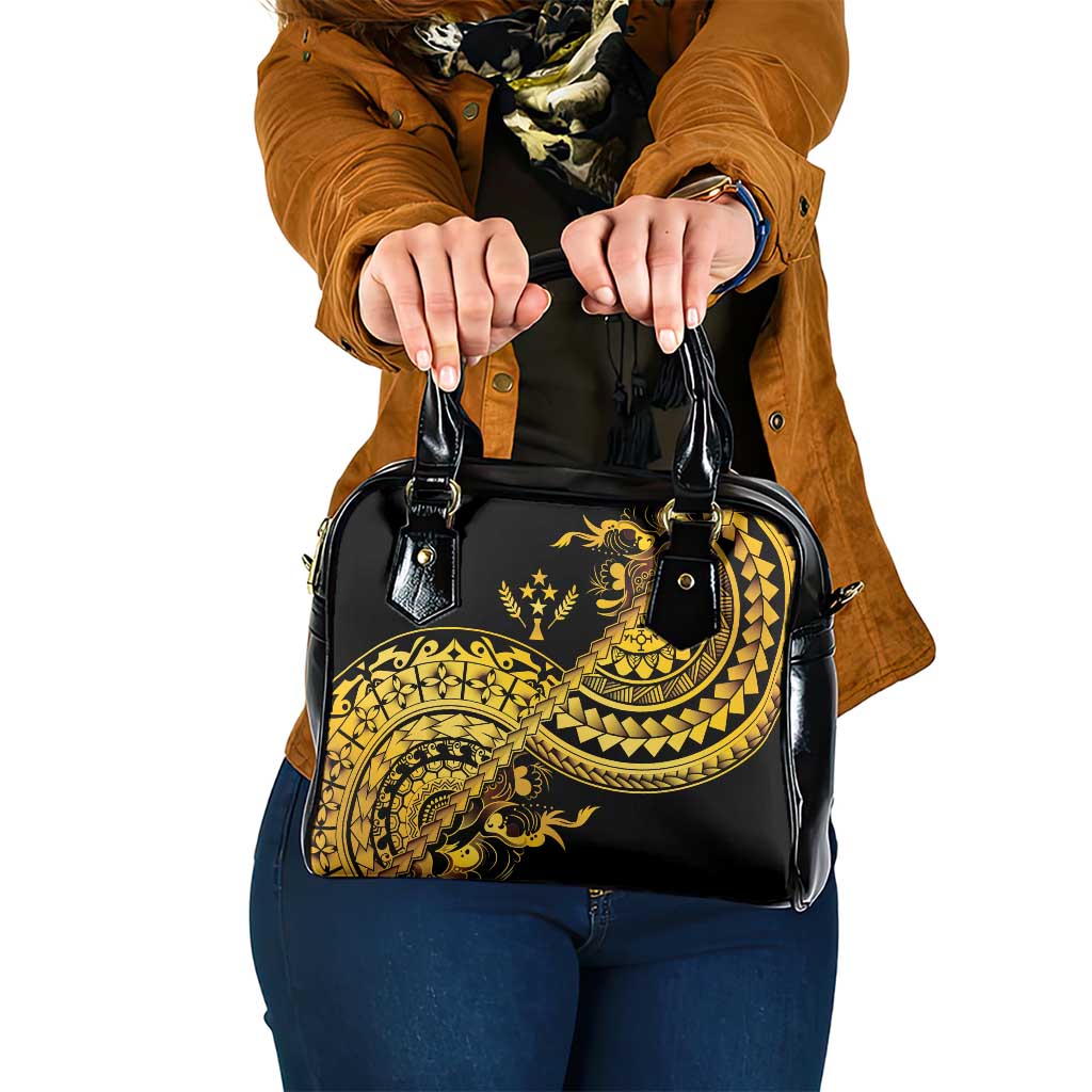 Kosrae Liberation Day Shoulder Handbag Polynesian Floral Tattoo - Polynesian Pride
