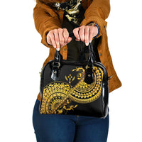 Kosrae Liberation Day Shoulder Handbag Polynesian Floral Tattoo - Polynesian Pride