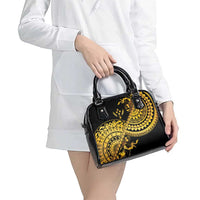Kosrae Liberation Day Shoulder Handbag Polynesian Floral Tattoo - Polynesian Pride