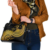 Kosrae Liberation Day Shoulder Handbag Polynesian Floral Tattoo - Polynesian Pride
