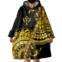 Kosrae Liberation Day Wearable Blanket Hoodie Polynesian Floral Tattoo LT05 - Polynesian Pride