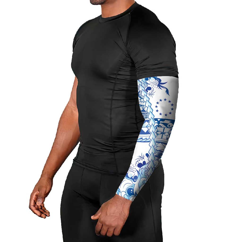 Pohnpei Liberation Day Arm Sleeves Polynesian Floral Tattoo - Polynesian Pride
