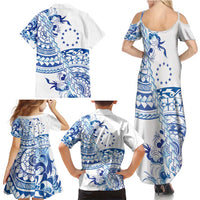 Pohnpei Liberation Day Family Matching Summer Maxi Dress and Hawaiian Shirt Polynesian Floral Tattoo LT05 - Polynesian Pride