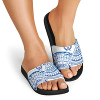 Pohnpei Liberation Day Slide Sandals Polynesian Floral Tattoo - Polynesian Pride