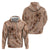 Hawaii Brown Hibiscus Pikake Lei Hoodie - Polynesian Pride