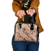 Hawaii Brown Hibiscus Pikake Lei Shoulder Handbag - Polynesian Pride