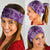 Hawaii Violet Hibiscus Pikake Lei Neck Gaiter LT05