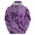 Hawaii Violet Hibiscus Pikake Lei Zip Hoodie - Polynesian Pride