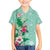 Hawaii Tropical Flowers Hawaiian Shirt Polynesian Tattoo Mint Green
