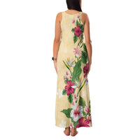 Hawaii Tropical Flowers Family Matching Tank Maxi Dress and Hawaiian Shirt Polynesian Tattoo Buttermilk LT05 - Polynesian Pride