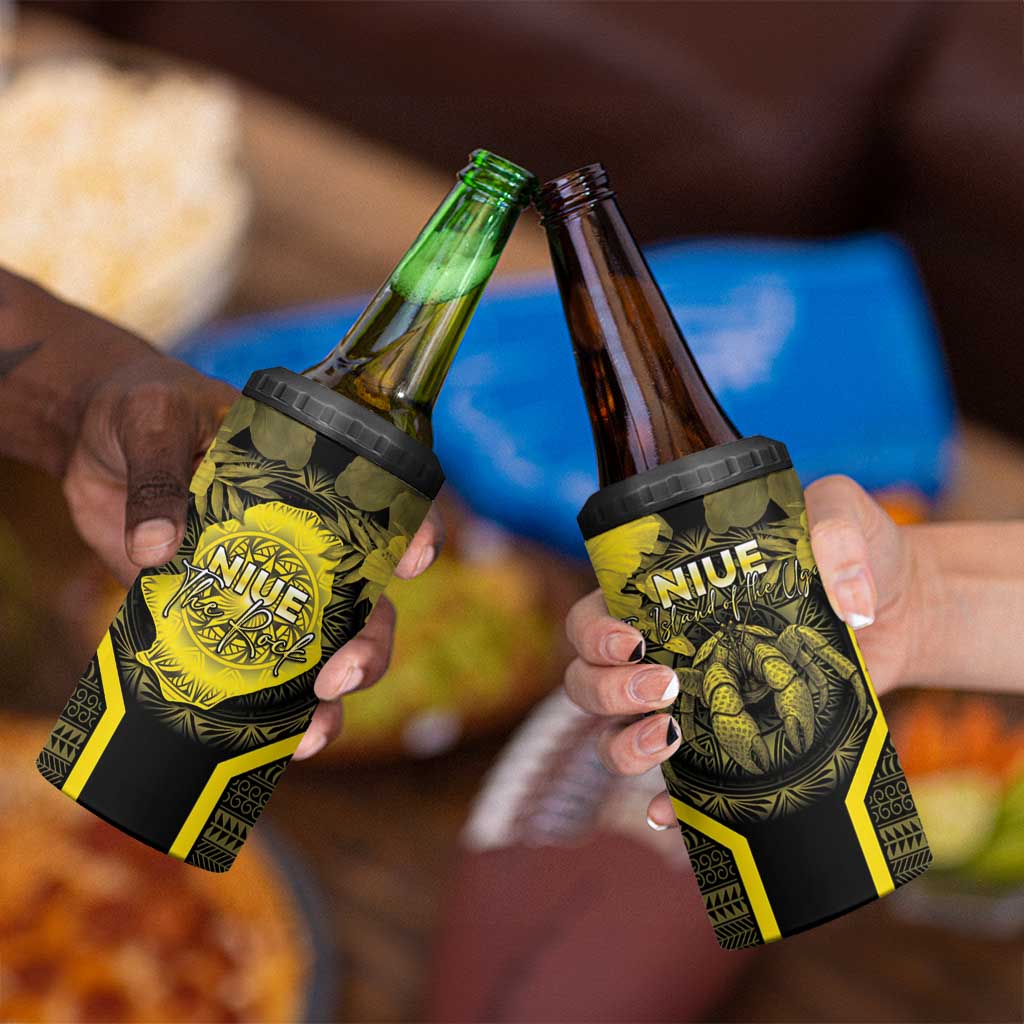 Niue The Rock 4 in 1 Can Cooler Tumbler The Island Of The Uga - Polynesian Pride