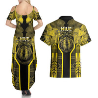 Niue The Rock Couples Matching Summer Maxi Dress and Hawaiian Shirt The Island Of The Uga LT05 - Polynesian Pride