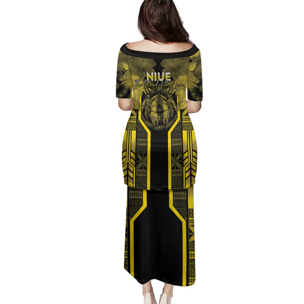 Niue The Rock Family Matching Puletasi and Hawaiian Shirt The Island Of The Uga LT05 - Polynesian Pride