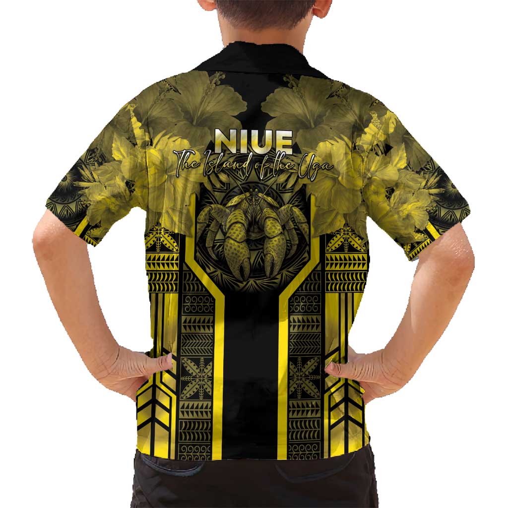 Niue The Rock Family Matching Tank Maxi Dress and Hawaiian Shirt The Island Of The Uga LT05 - Polynesian Pride