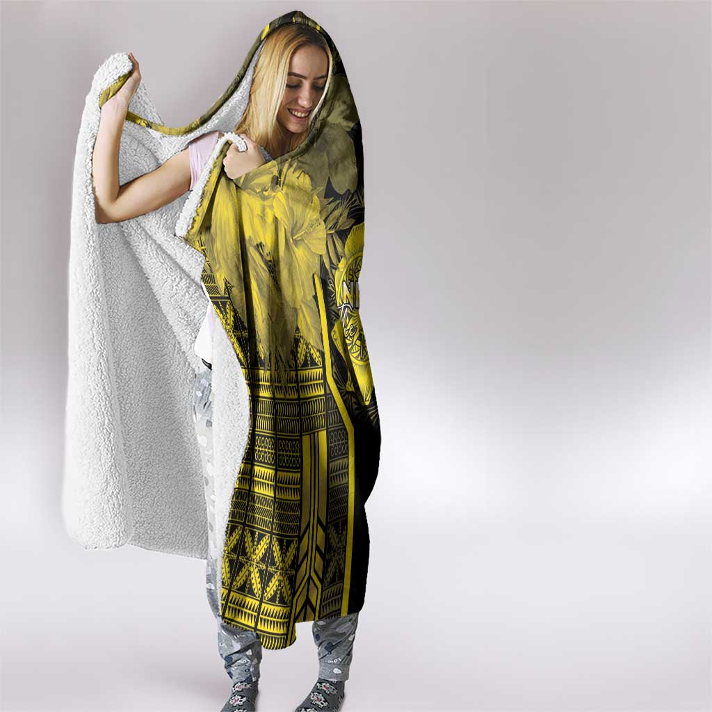 Niue The Rock Hooded Blanket The Island Of The Uga - Polynesian Pride