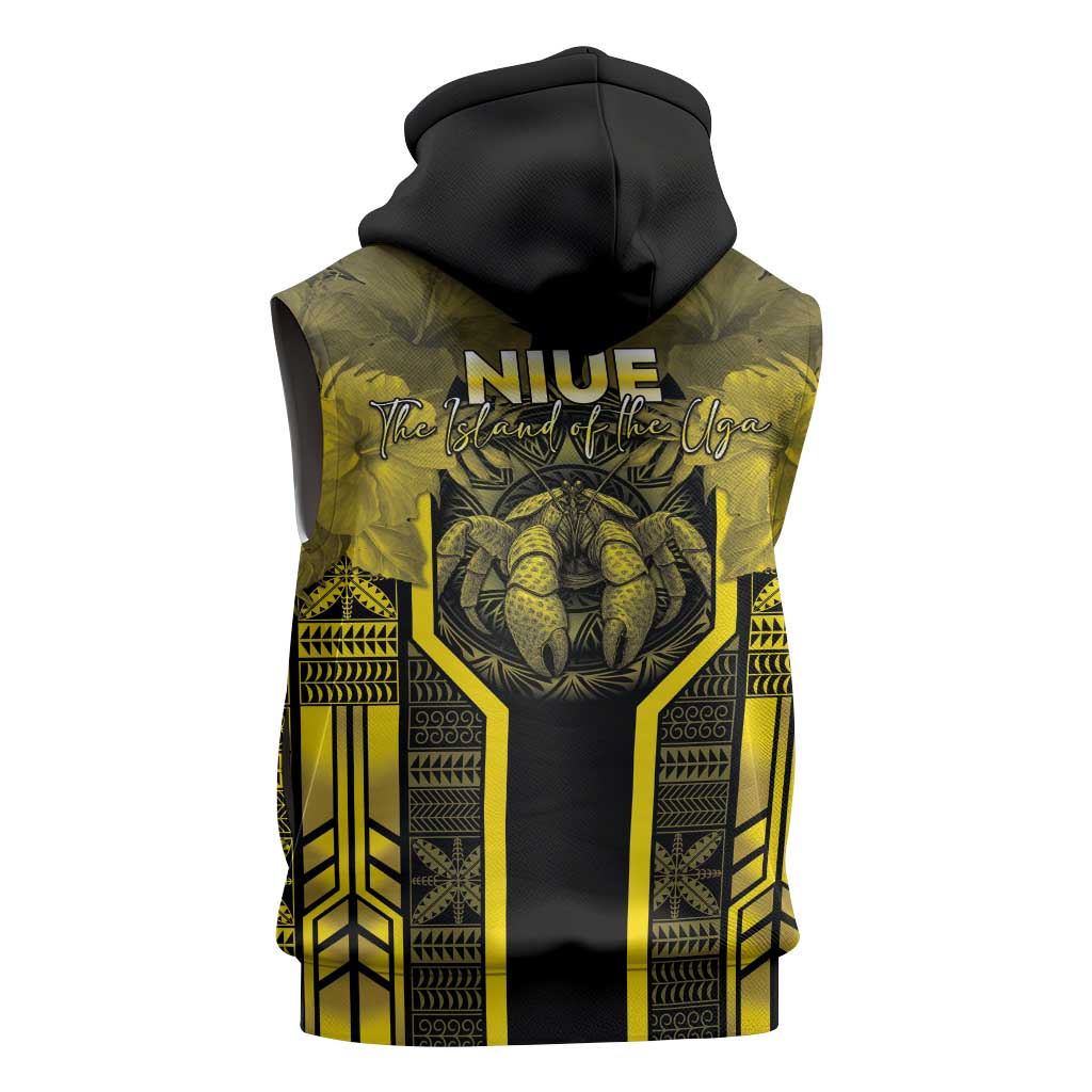 Niue The Rock Sleeveless Hoodie The Island Of The Uga - Polynesian Pride