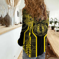 Niue The Rock Women Casual Shirt The Island Of The Uga - Polynesian Pride