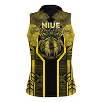 Niue The Rock Women Sleeveless Polo Shirt The Island Of The Uga LT05 - Polynesian Pride