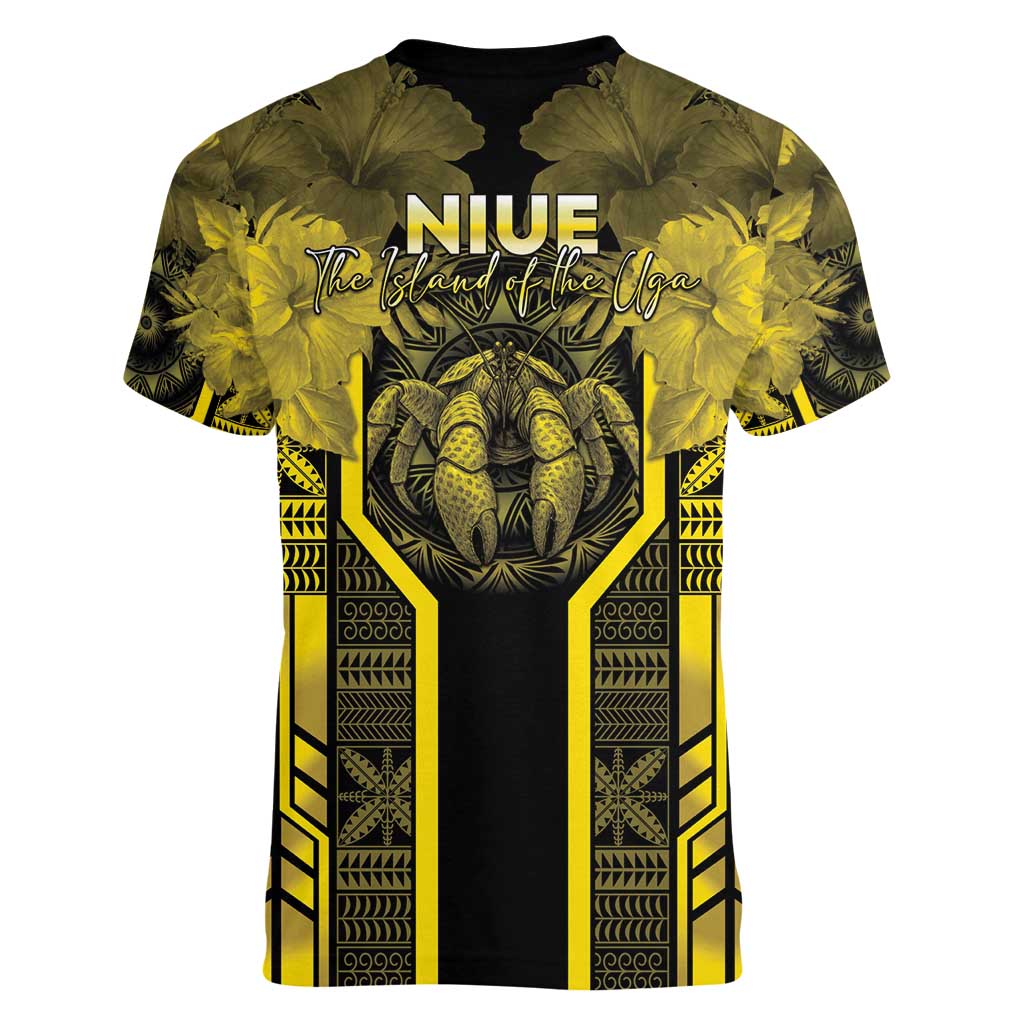 Niue The Rock Women V-Neck T-Shirt The Island Of The Uga LT05 - Polynesian Pride