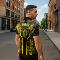 Niue The Rock Zipper Polo Shirt The Island Of The Uga LT05