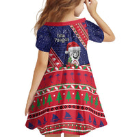 Guam Christmas Family Matching Off Shoulder Maxi Dress and Hawaiian Shirt Felis Nabidat Guaman Seal With Poinsettia LT05 - Polynesian Pride