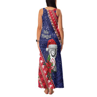 Guam Christmas Family Matching Tank Maxi Dress and Hawaiian Shirt Felis Nabidat Guaman Seal With Poinsettia LT05 - Polynesian Pride