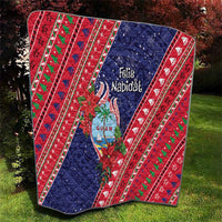 Guam Christmas Quilt Felis Nabidat Guaman Seal With Poinsettia