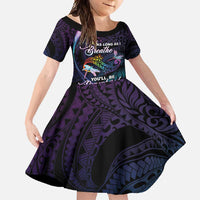 Personalised Polynesia Memorial Family Matching Off Shoulder Maxi Dress and Hawaiian Shirt Always Remembered Dragonfly Polynesian Style