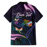 Personalised Polynesia Memorial Family Matching Off Shoulder Maxi Dress and Hawaiian Shirt Always Remembered Dragonfly Polynesian Style