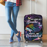Polynesia Memorial Luggage Cover Always Remembered Dragonfly Polynesian Style LT05 - Polynesian Pride