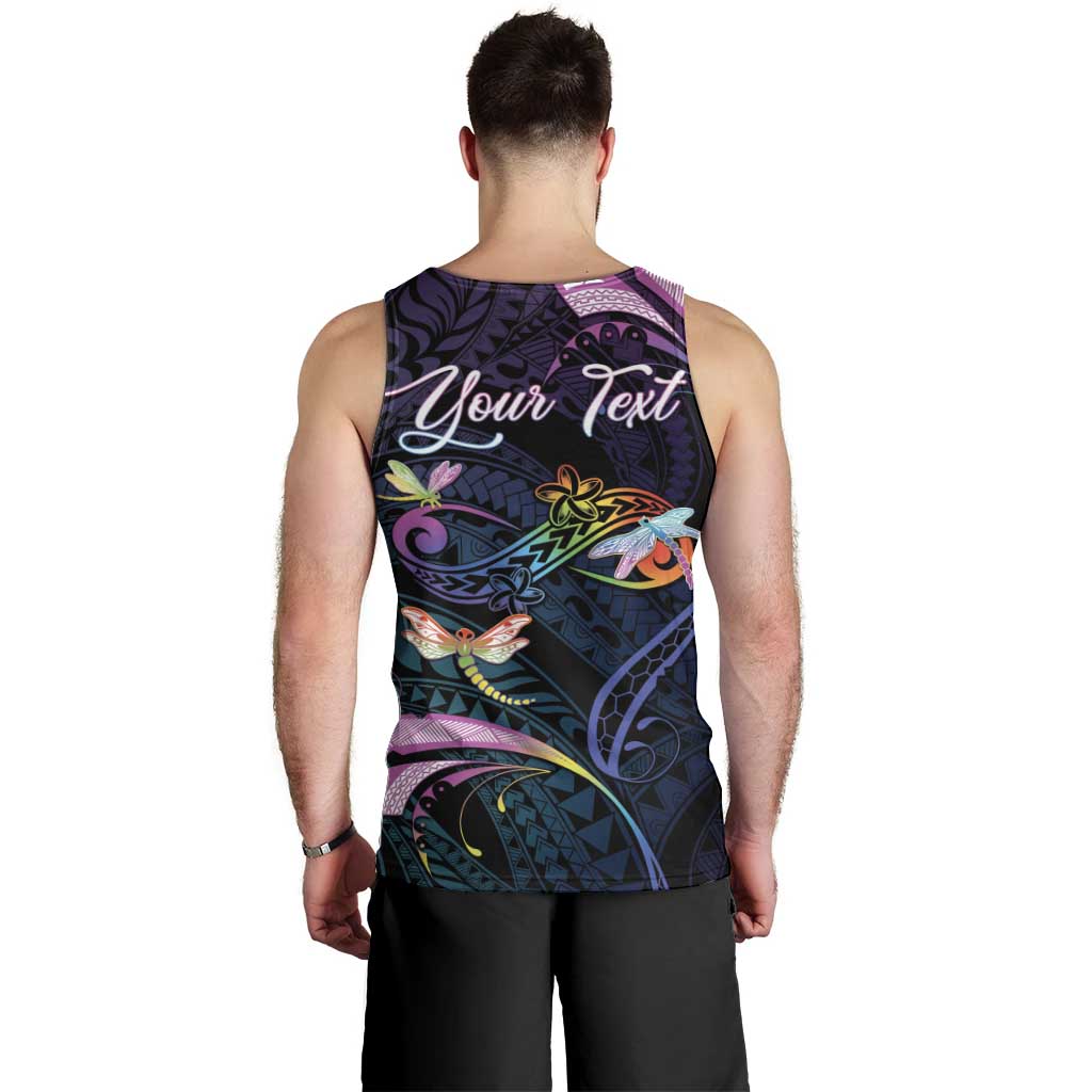 Personalised Polynesia Memorial Men Tank Top Always Remembered Dragonfly Polynesian Style