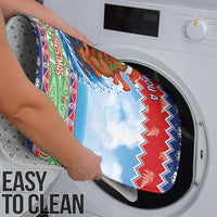 New Zealand Christmas Bathroom Set Funny Jet Ride Kiwi Xmas - Polynesian Pride