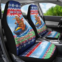 New Zealand Christmas Car Seat Cover Funny Jet Ride Kiwi Xmas - Polynesian Pride