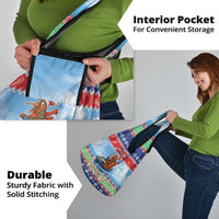 New Zealand Christmas Grocery Bag Funny Jet Ride Kiwi Xmas - Polynesian Pride