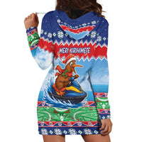 New Zealand Christmas Hoodie Dress Funny Jet Ride Kiwi Xmas - Polynesian Pride