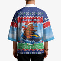 New Zealand Christmas Kimono Funny Jet Ride Kiwi Xmas - Polynesian Pride