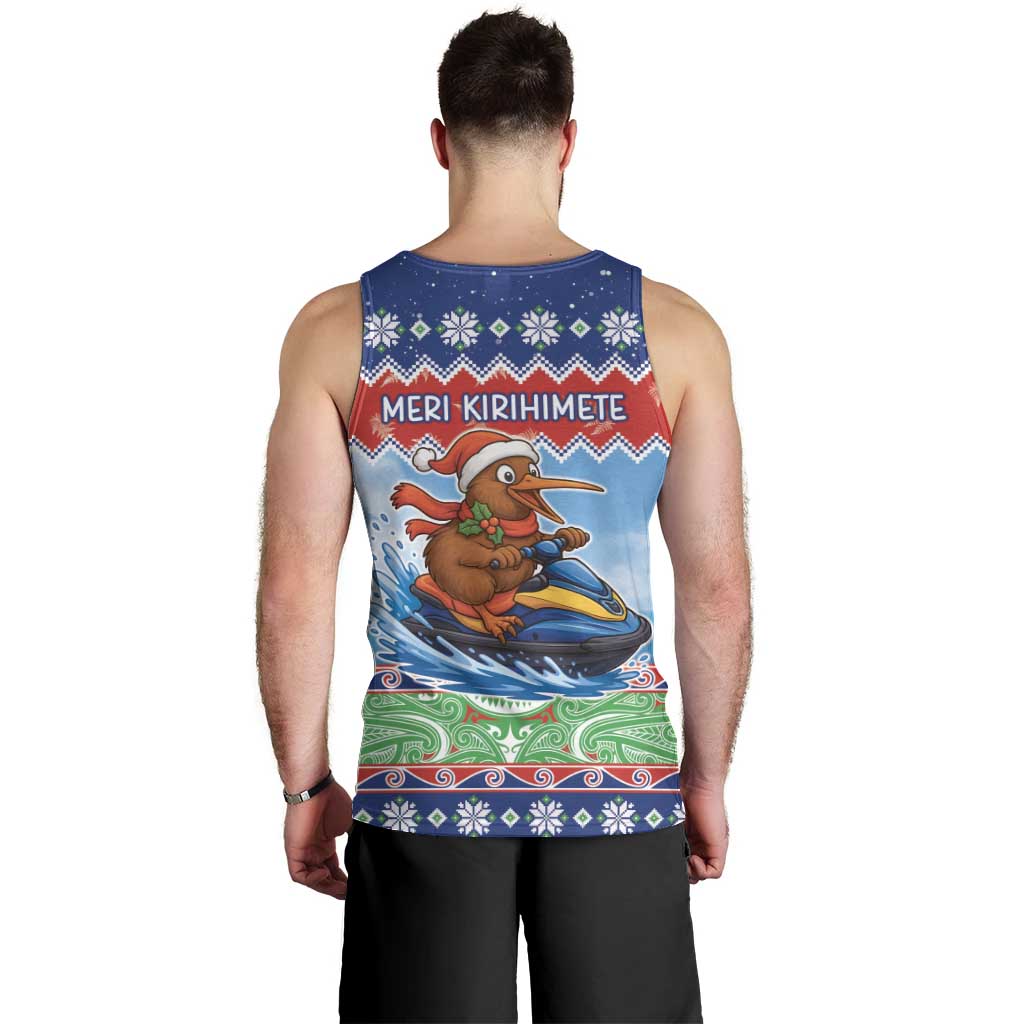 New Zealand Christmas Men Tank Top Funny Jet Ride Kiwi Xmas - Polynesian Pride