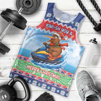 New Zealand Christmas Men Tank Top Funny Jet Ride Kiwi Xmas - Polynesian Pride