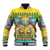 Hawaii Christmas Baseball Jacket Mele Kalikimaka Tropical Vibes - Polynesian Pride