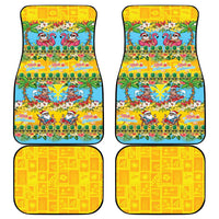 Hawaii Christmas Car Mats Mele Kalikimaka Tropical Vibes - Polynesian Pride