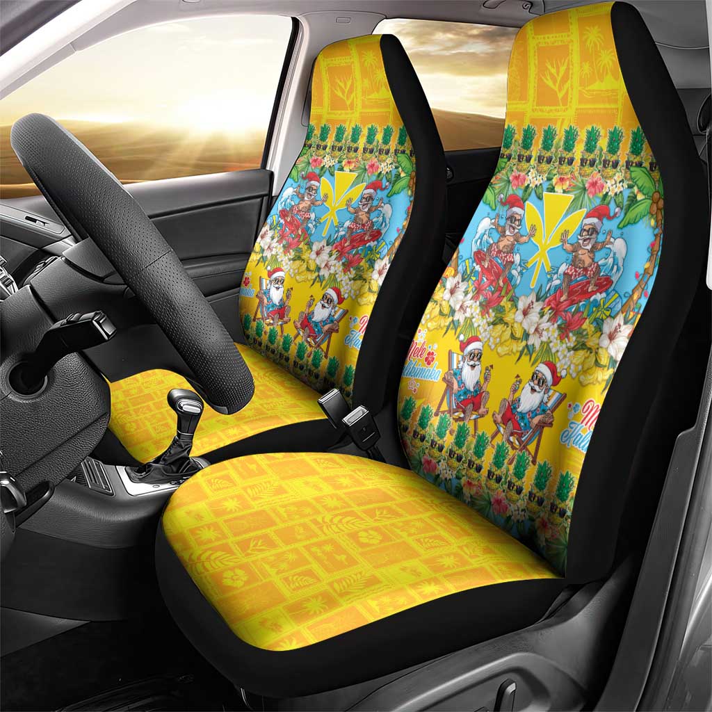 Hawaii Christmas Car Seat Cover Mele Kalikimaka Tropical Vibes - Polynesian Pride