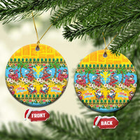 Hawaii Christmas Ceramic Ornament Mele Kalikimaka Tropical Vibes - Polynesian Pride